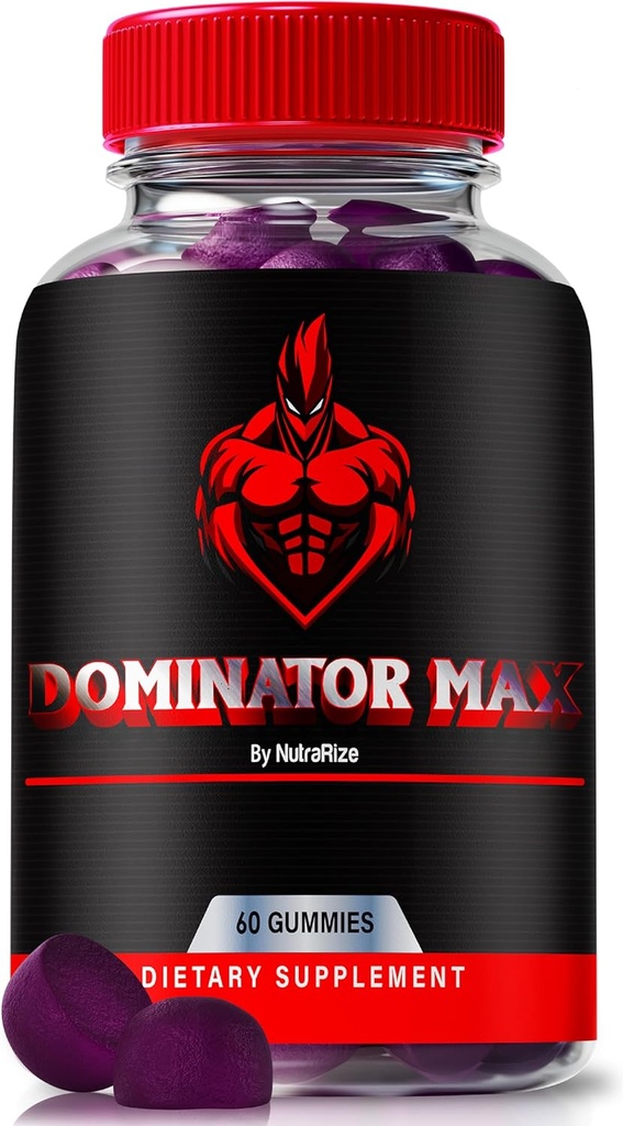 남성을 위한 Dominator 최대 Gummies, 근육 지원 & 전반적인 건강을 위한 공식적인 Dominator Maxx 공식, 모든 자연 남성 성과, 에너지 & 내구시간, 우수한 DominatorMax 리뷰 (60 Gummies)