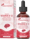 자연적인 비타민 B12 5000 mcg 유기 액체 하락: 에너지 & Nerve 지원 벌레 알콜은, 비 GMO, 설탕 자유로운 2 Fl Oz 해방합니다