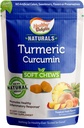 건강한 Delights 자연적인, 심황 Curcumin 연약한 Chews는, 건강한 염증 응답, Delicious 열대 과일 풍미, 30 조사를 승진시킵니다