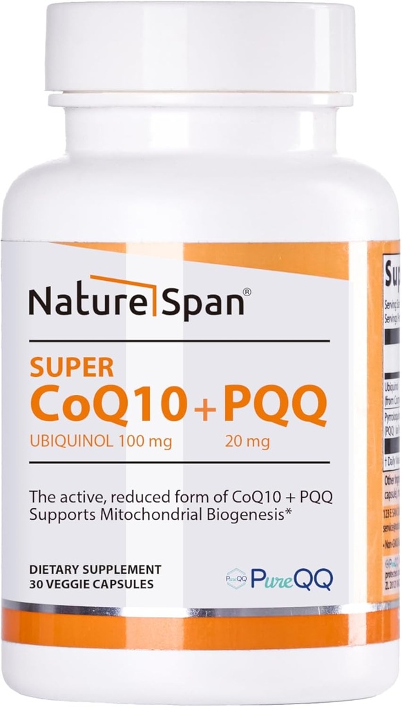 Cocrystal Coenzyme PQQ- 각 캡슐은 100mg 감소된 coenzyme 및 20mg PQQ, Mitochondrial 보충교재, 세포 양분, 임신 준비, 30의 캡슐을 포함합니다