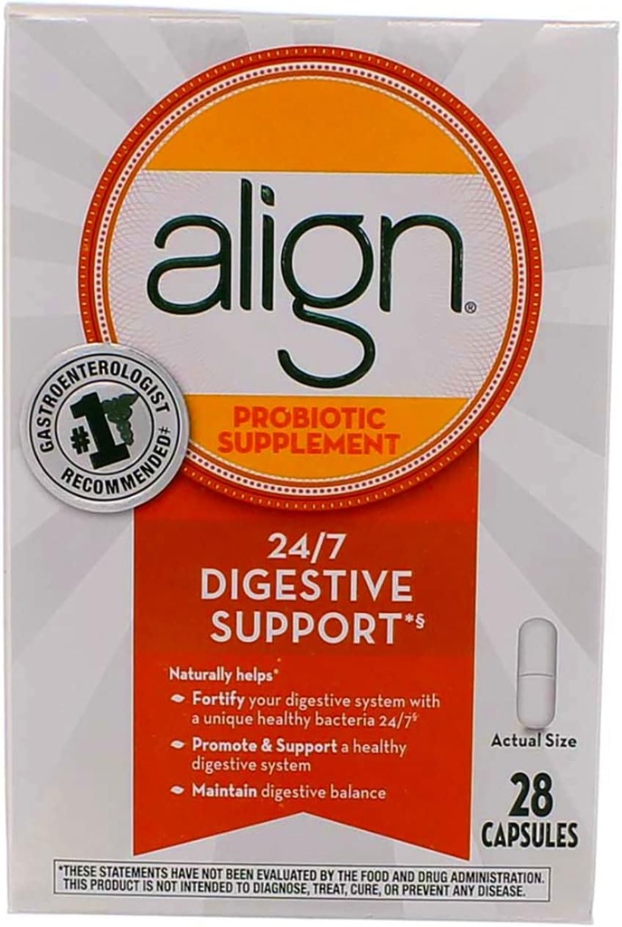 Align 소화 관리 Probiotic 보충교재 28의 캡슐 (5의 볼트 팩)