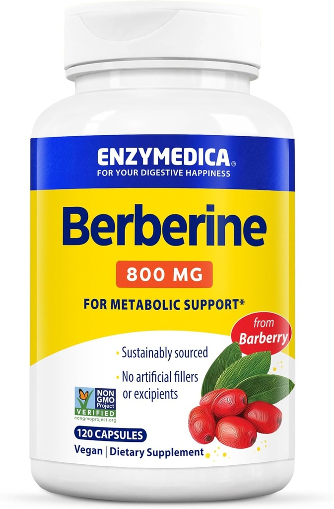효소, Berberine, 800mg, 120 조사