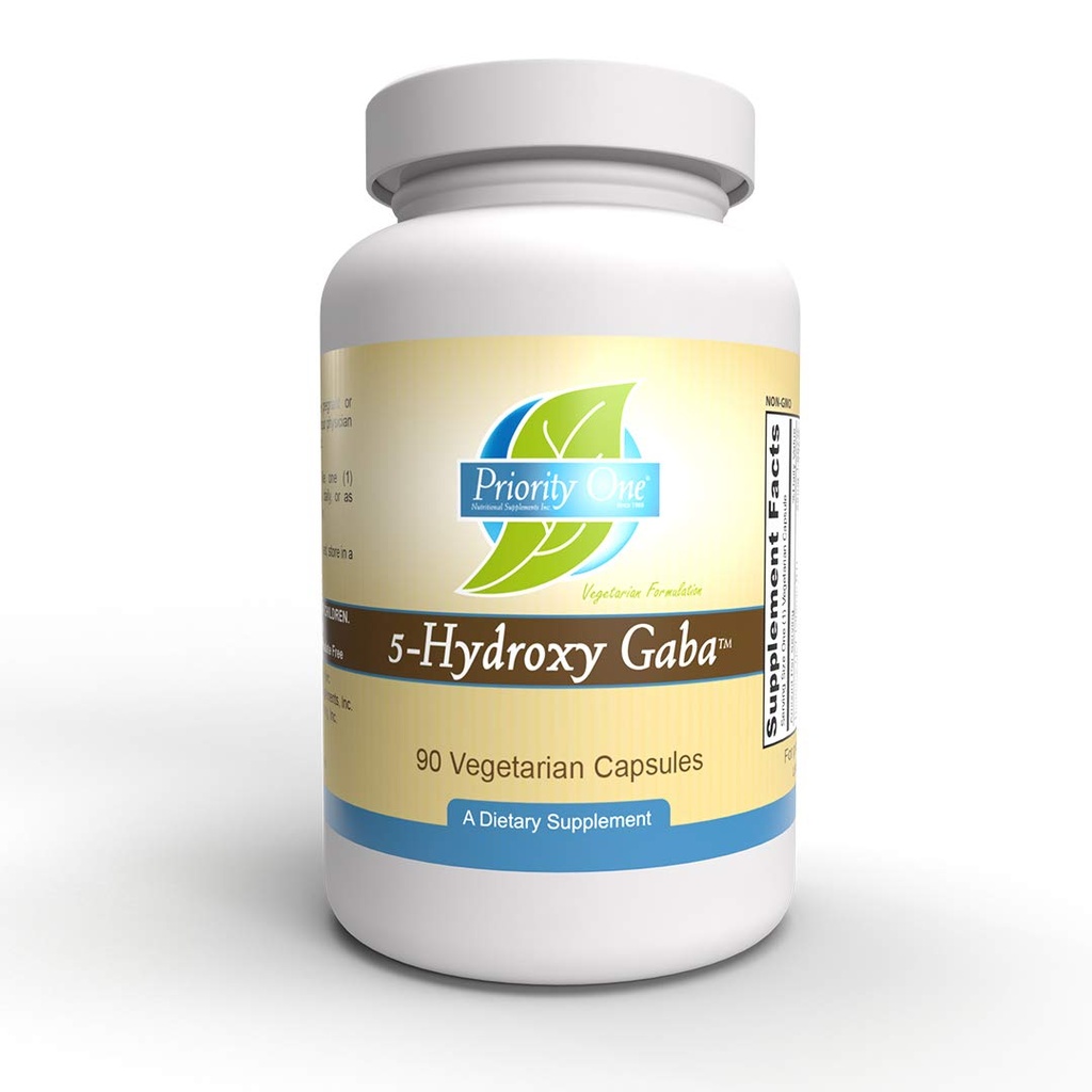 우선 비타민 5 Hydroxy GABA (Gamma Aminobutyric 산) (5HTP) * 90 채식 캡슐
