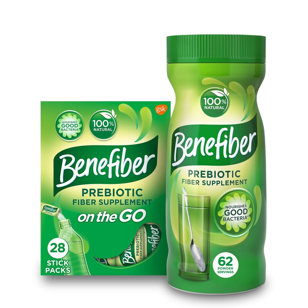 Benefiber 매일 Prebiotic 규정식 섬유 보충교재 분말 지팡이 팩, 28의 지팡이, 3.92 Ounces 각각과 Benefiber 매일 Prebiotic 규정식 섬유 보충교재 분말, 62의 서빙/8.7 기타
