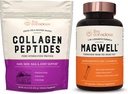 Live Conscious Collagen Peptides & MagWell 마그네슘 아연 & 비타민 D3 | 헤어, 피부, 네일, 관절 지원 + 뼈 & 심장 건강, 면역 체계 지원