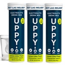 Uppy! Lemon-Lime Electrolyte Hydration Tablets - 30 Count (3x10) - Rapid Rehydration 용 물에 용해 - 여행, 스포츠 및 축제 - 휴대용 Electrolyte Wellness 음료