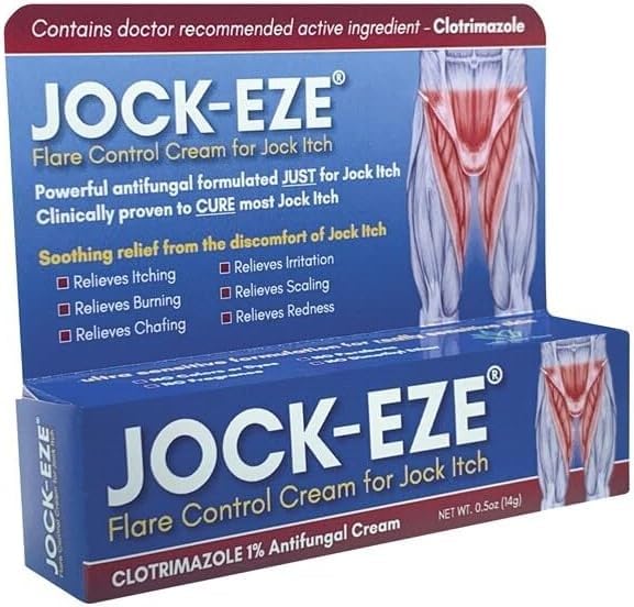 JOCKEZE Flare 제어 크림 (0.5oz) 그냥 Jock Itch에 대 한