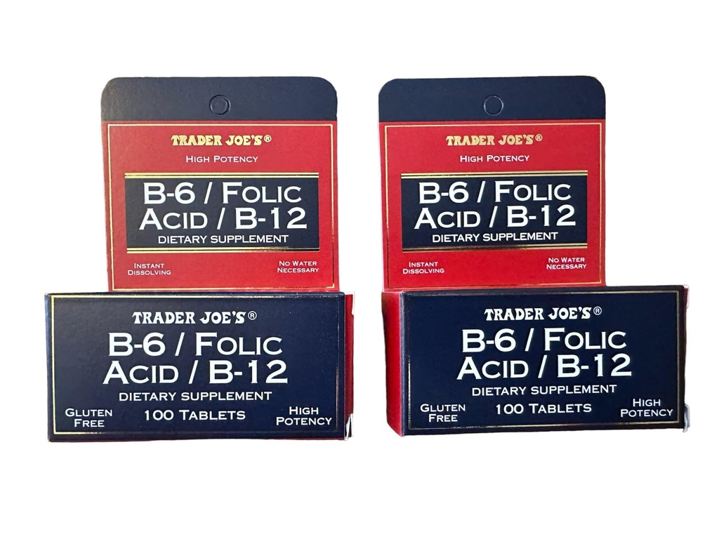상인 조 B-6/Folic 산/B-12 규정식 보충교재 (200의 정제 - 2 팩)