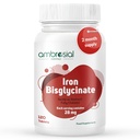 1-120 정제의 Ambrosial 철 Bisglycinate 28Mg 정제 팩