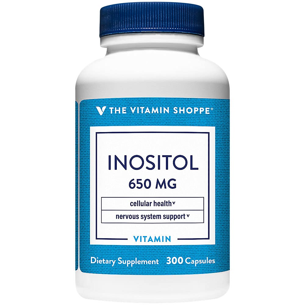 비타민 Shoppe Inositol 650MG는 건강한 간결 & 세포질 기능을 지원합니다 (300의 캡슐)