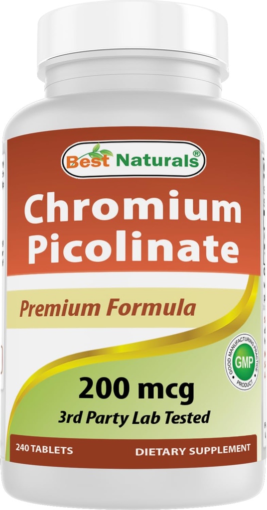 제일 자연적인 크롬 Picolinate 정제, 200 mcg, 240 조사