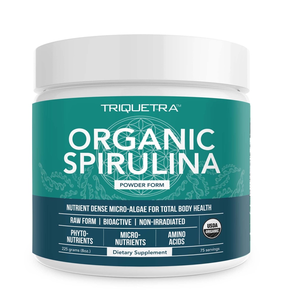 유기 Spirulina 분말 – Parry® Spirulina로 만든, 뛰어난 순도와 영양 밀도에 대 한 알려진 – Vegan Farming – 비 Irradiated – 블루 그린 조류 Superfood 보충교재 – 75 서빙 – 8 온스
