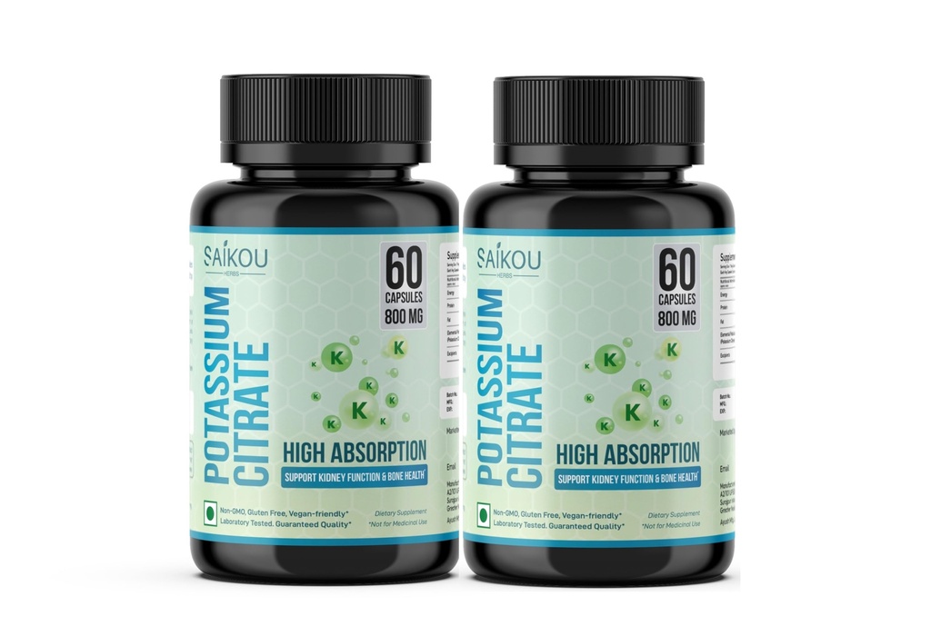 칼륨 구연산염 800 mg 높은 흡수 칼륨 보충교재 - 120의 서빙은 전해질 균형, 신장 및 뼈 건강을 지원합니다 (2)