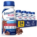 섬유로 더하기 밀크 초콜릿 영양 쉐이크 | 식사 교체 쉐이크 | 음료 준비 | 16g Protein and 27 Vitamins and Minerals | 8 fl oz - 24 Pack