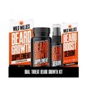 Wild Willies Beard Growth Kit - 캡슐 & Boost Serum - Biotin & Caffeine을 가진 자연적인 성장 기름 - Fuller를 위한 비타민, 더 두꺼운 Beard - 남자를 위해 60의 캡슐 -