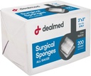 Dealmed 3" x 3" 외과 갯솜, 8-Ply의 부상 배려, 응급조치 장비 및 의학 시설, 200 조사를 위한 비 길쌈된 갯솜 (1의 포장)