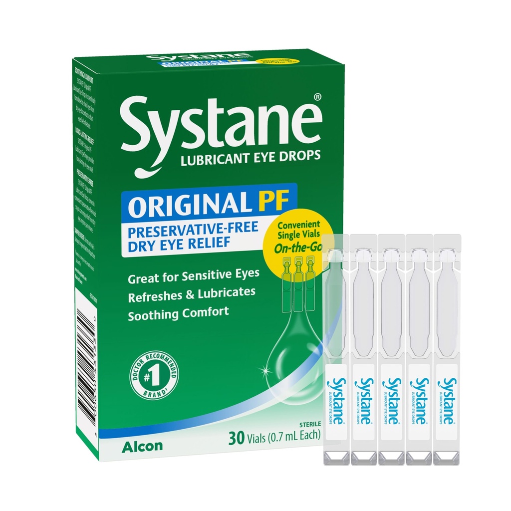 Systane 오래 견딘 윤활유 눈 하락 작은 유리병 눈 하락, 30 조사 (1의 포장)