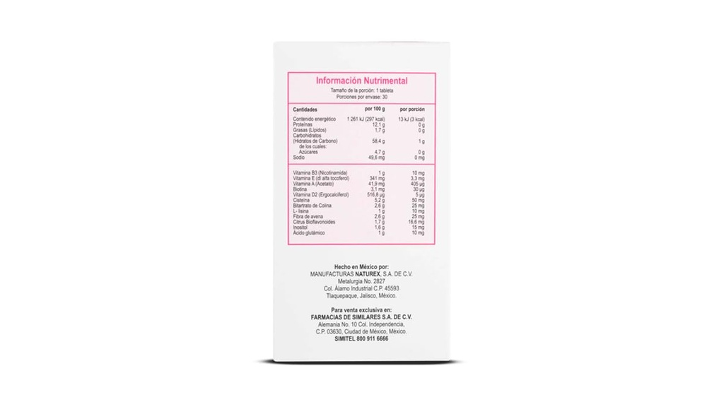 Antioxidants 및 Amino acids 보충 머리와 손톱에 비교 Gelasimi 30 태블릿- Antioxidantes y Aminoácidos Suplemento para Cabello y uñas는 GELASIM 30TAB CISTE와 비교합니다