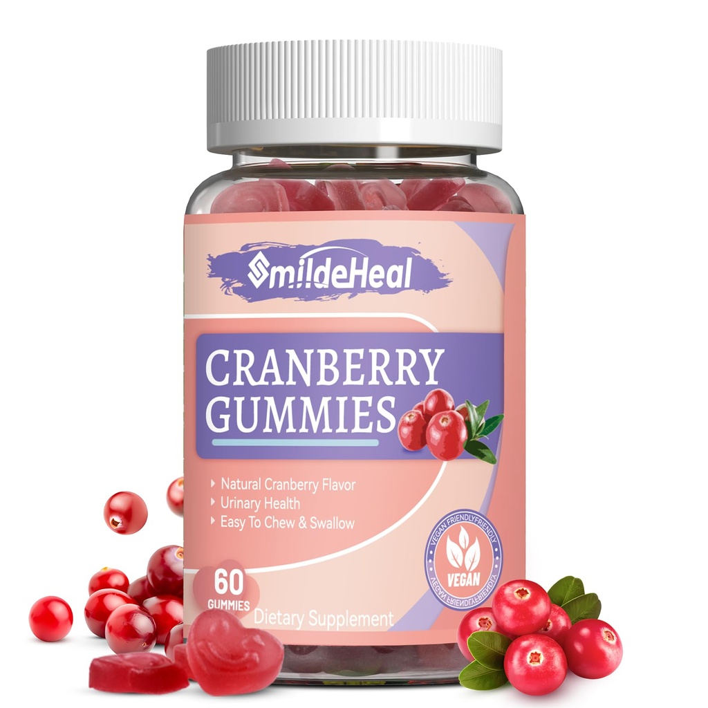 Cranberry Gummies 1000mg의 D-Mannose 250mg의 여자 Probiotic Gummies, Urinary Tract 건강, 크랜베리 풍미, GMOs 없음, 60 조사와 더불어 여자를 위한 크랜베리 보충교재