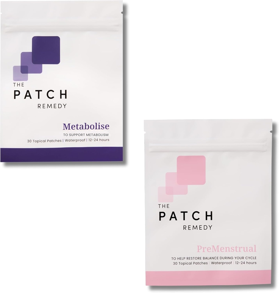 패치 Remedy Metabolize & PMS 패치 키트 여성 - (60 화제 패치) Metabolism Patch & PreMenstrual Patch