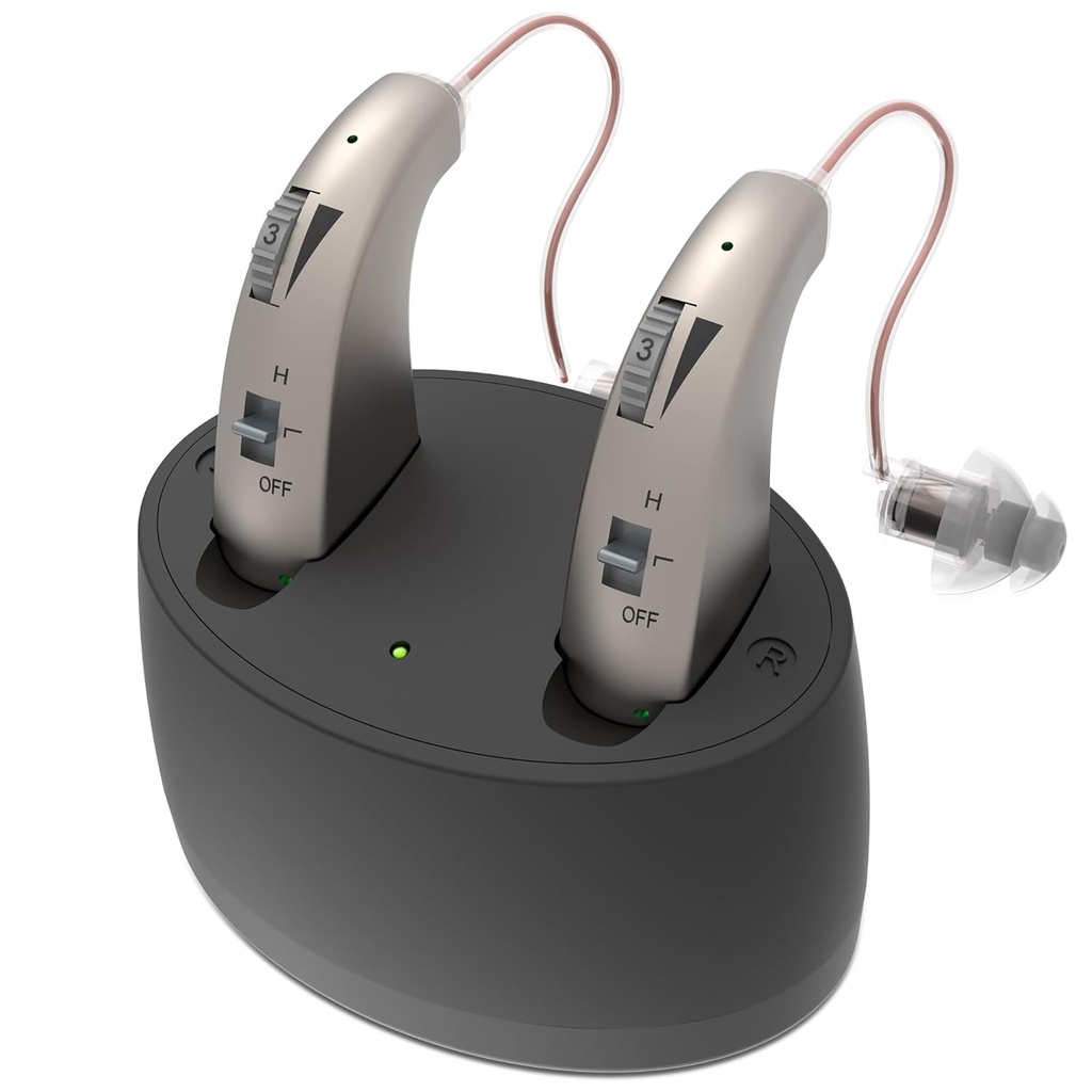 보청기, 충전식 OTC 보청기, 소음 차단, 디지털 보청기, Hearing Loss, Seniors Premium Comfort Design 및 Ultral Long Battery Life에 대한 보청기