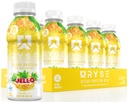 RYSE Clear Protein Drink - Jell-O Island Pineapple - 100 칼로리, 22g Whey Isolate Protein Shake, Sugar-Free, 0g Fat & Lactose-Free - Ready-to-Drink 음료 - 16.9 fl oz Bottle (12-Pack)