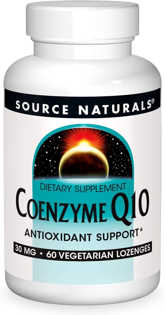 근원 자연적인 Coenzyme Q10 산화 방지제 지원 심장, 뇌, Immunity, & 간결한 지원을 위한 30 mg - 60 Lozenges