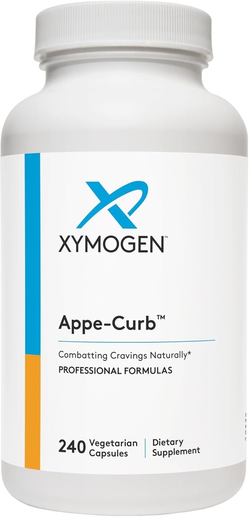 XYMOGEN Appe-Curb - 건강한 대사를 위한 지원 - 크롬, DL Phenylalanine, L 글루타민, 비타민 B6 + 5-HTP, 무드 & 식욕 지원 (240의 캡슐)