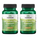 Swanson Lactobacillus Gasseri - Probiotic Supplement Supporting Digestive Health with 3 억 CFU - 디자인 렌즈 Satiety & Fat Metabolism 지원 - (60 Veggie 캡슐) 2 병