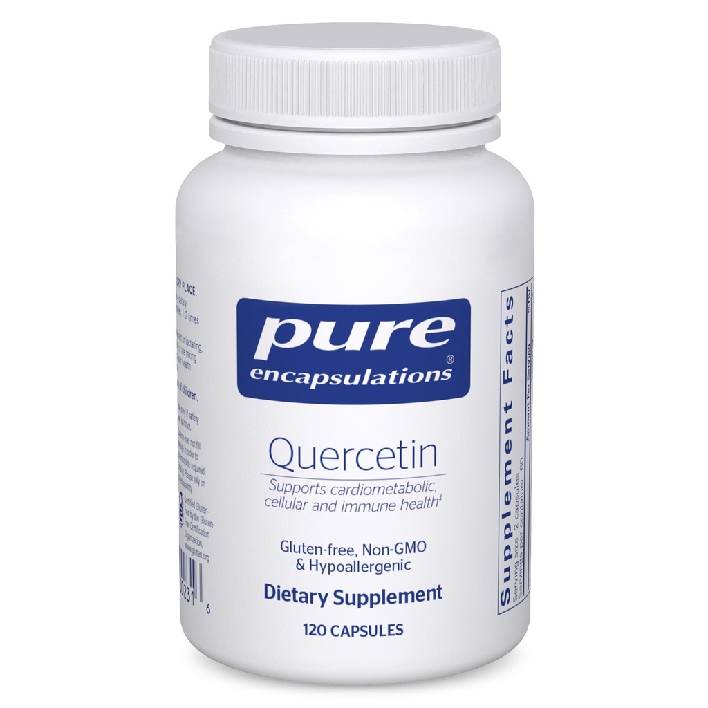 순수한 캡슐화 Quercetin - 500 mg - 면역 지원, 세포 건강 & 심장 건강 - 산화 보충교재 - 글루텐 자유로운 & 비 GMO - 120의 캡슐