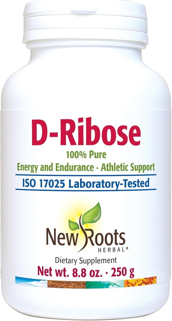 새로운 ROOTS HERBAL - D-Ribose 분말 250g - D 늑골 보충 - Athletic 지원