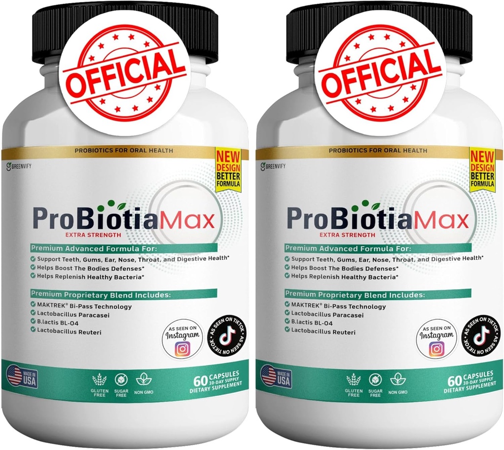 ProBiotia 최대 40 억 CFU 여분 힘 구두 Probiotic 보충교재, 60의 캡슐, 지원 이 및 Gum 건강, 글루텐 자유로운 (2)