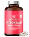 Eve's Cycle Nattokinase 보충교재 4000 FU - 270 Vegan Natto 캡슐 - 프리미엄 일본 효소, 자연적인 혈액 Thinner, 유기, Stearates 없음, 미국제 비 GMO 없음