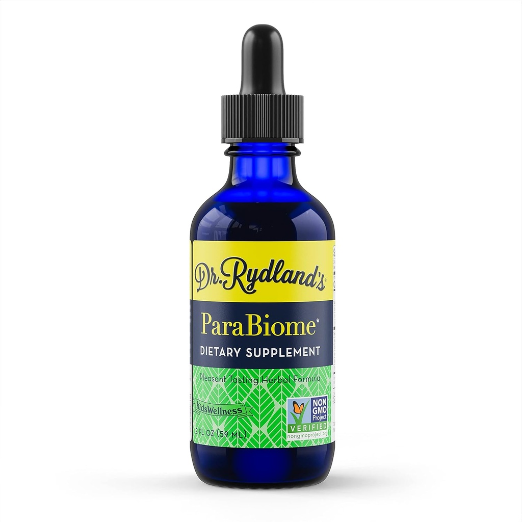Dr. Rydland's Herbal Supplement | 아이웰니스 제작, 성인 및 어린이에 효과적인 | ParaBiome Advanced Cleanse and Digestive Support | Black Walnut, Clove, Wormwood로 제작 | 오닉스 병 2개