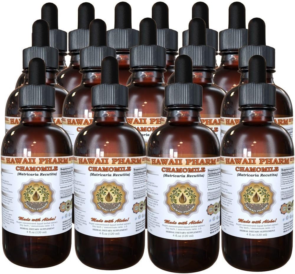 Chamomile 액체 추출물, 유기 Chamomile (Matricaria Recutita) Tincture 보충교재 15x4 oz