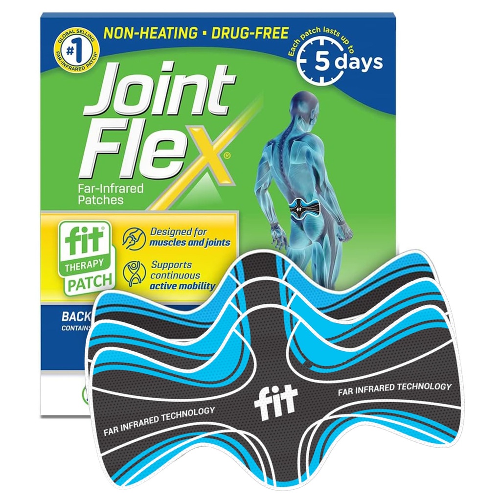 5 일/패치까지, 합성, 물 저항하는, 비 난방, 약 자유로운 3 팩, 7.87" x 3.93"를 위한 JointFlex FIT 치료 먼 적외선 접속