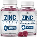 NEW AGE 아연 구미 - 2 팩 - 50mg 높은 면역 부스터 아연 보충, 면역 방어, 강력한 천연 산화 방지제, 비 GMO - 새로운 시대에 의해, 120 조사