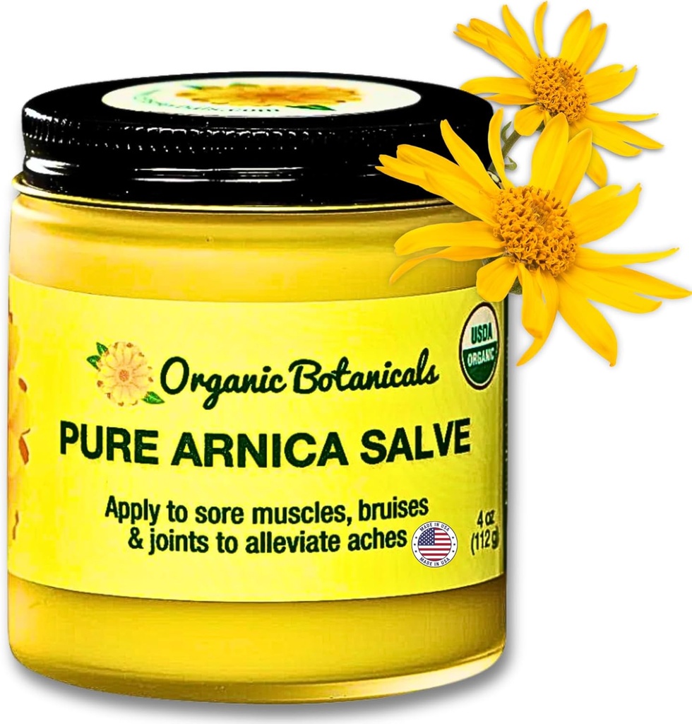 Pure Arnica Salve | Sore Muscle & Joint Relief Cream for Stiffness, Aches, Bruising, Swelling, Sprains & More | 4개 oz Arnica 크림