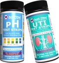 PH와 UTI Urinary Tract 감염 시험 지구 뭉치. 단순하고 빠르고 정확한 결과. 홈 테스트 스틱 키트.
