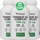 PRISTINE'S Tongkat Ali 1000MG 추출물 캡슐 보충교재 (3 팩) -30 일 공급 - Athletic 성과 지원 - 남자 건강 & Lean 근육 질량 - Immunity 지원