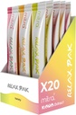 Mitra9 Kava Powder RelaxPak - Variety Pack Kava Extract Powder Packets | Mood Enhancer | Plant Based | 천연 Calm 및 Clarity | 간편한 오픈 싱글 슬링 스틱 (20)