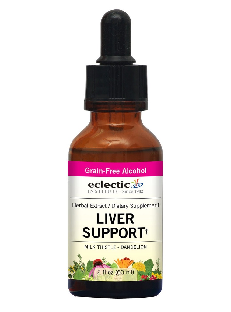 Eclectic Herb - Liver Support Extract | Natural Liver Support, Detox, Cleanse + 유지 | Liver Support Supplement | 초본 Tincture | Non-GMO, 글루텐 프리 (2 fl oz | 60 ml)