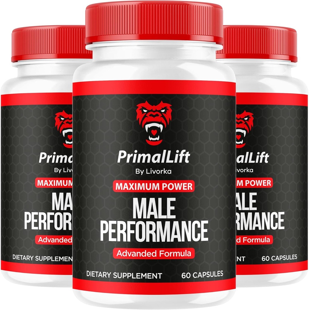 (3 팩) Primal 상승, 남자를 위한 Primal 상승, Primal 상승 캡슐, Primal 상승 알약, Primal 상승 보충교재, PrimalLift 모든 자연적인 지원, Primal 상승 진보된 공식, 3 달 동안 180의 캡슐