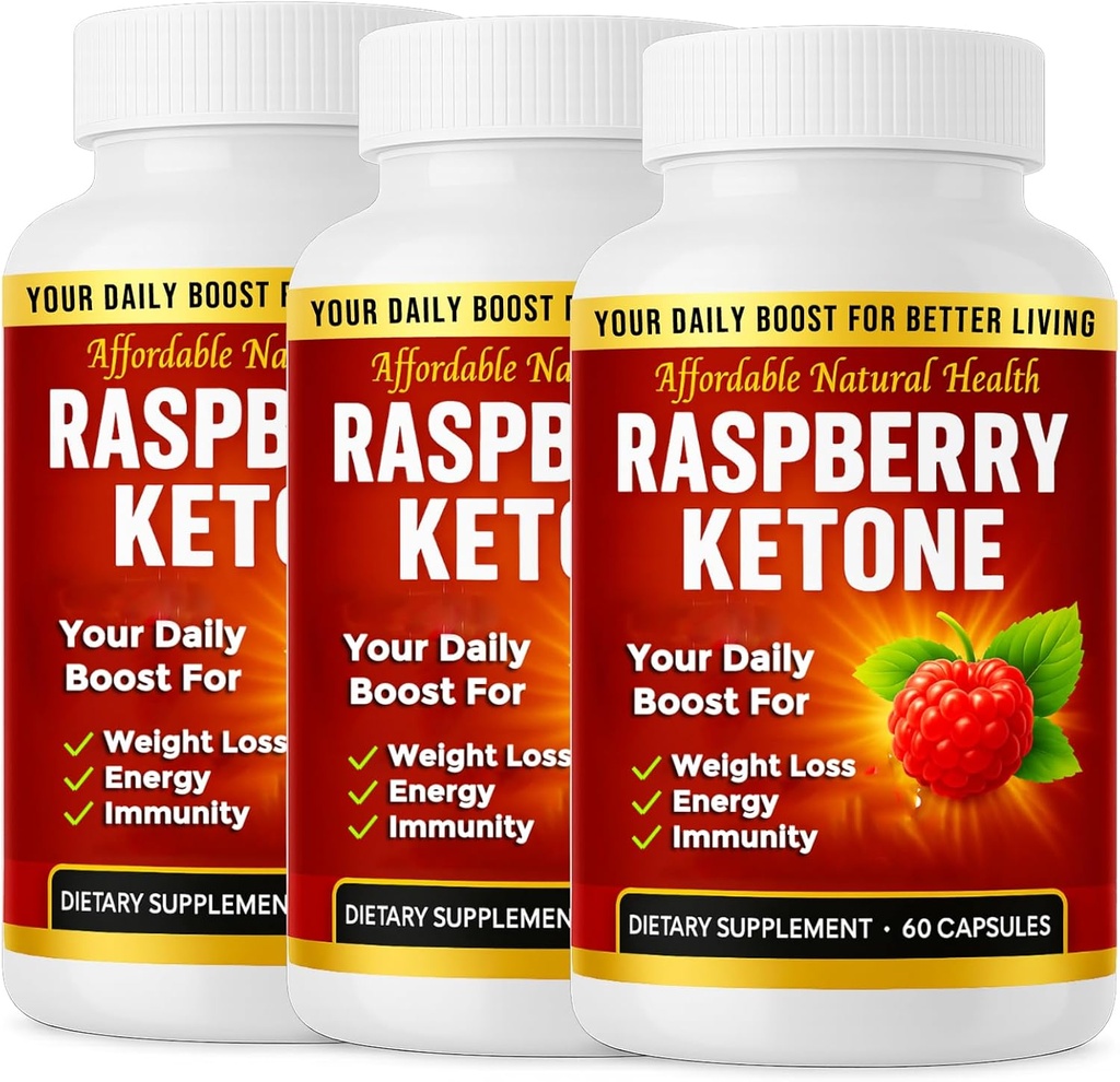 Raspberry Ketone 캡슐, All-Natural 공식, May Support Active Healthy Lifestyle, 1000 mg 보충, 180 캡슐, 6 개월 공급, 비 GMO