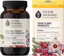 살아있는 Alchemy 유기 여성은 당신의 Flora Probiotic, 60 CT를 소화합니다