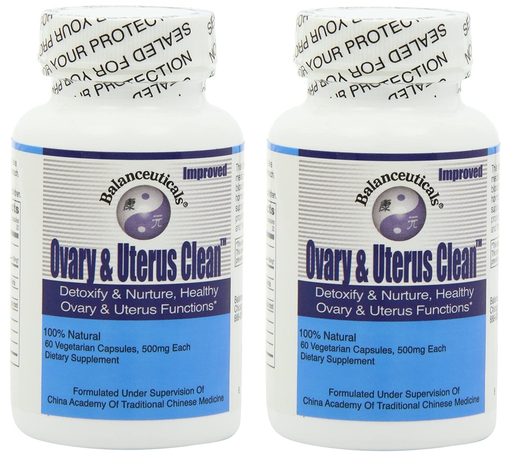 Ovary & Uterus 청결한, 500 mg 규정식 보충교재 캡슐, 60 단위 병 (2의 포장)