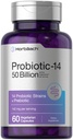 Horbaach Probiotics for Women and Men | 60 캡슐 | 14 Probiotic Strains with Prebiotic | 50 억 활성 조직 | 비 GMO 및 글루텐 무료 보충