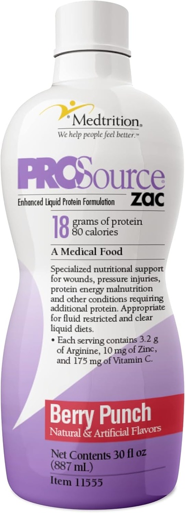 Medtrition ProSource Zac Berry 에너지 펀치 (4 병 포장)