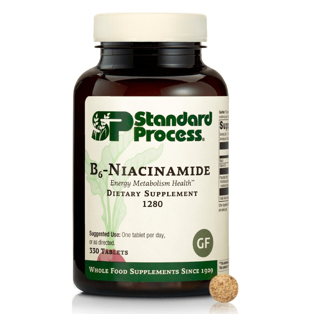 표준 과정 B6-Niacinamide - 지원 에너지 대사 & 심장 건강 - 보조 소화 & 혈액 순환 체계 - 글루텐 자유로운, 비 건조한 & 비 안개 - 90의 정제 (90의 서빙)