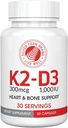 은 페르 비타민 K2-D3 보충 브랜드 - 자연, 비합성 - K2-7 으로 Menaquinone-7 (MK-7) - D3 으로 cholecalciferol - 뼈, 심장 및 에너지 지원 (2 병 - 60 캡슐 - 60 서빙)